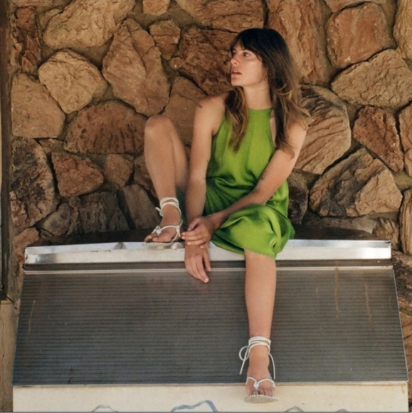 Zara Green Slip Dress - Picture 5 of 6